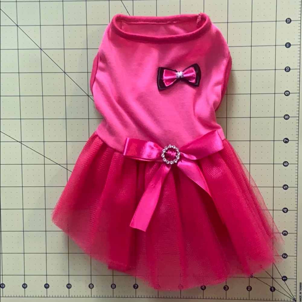 Cute Hot Pink Puppy Dress